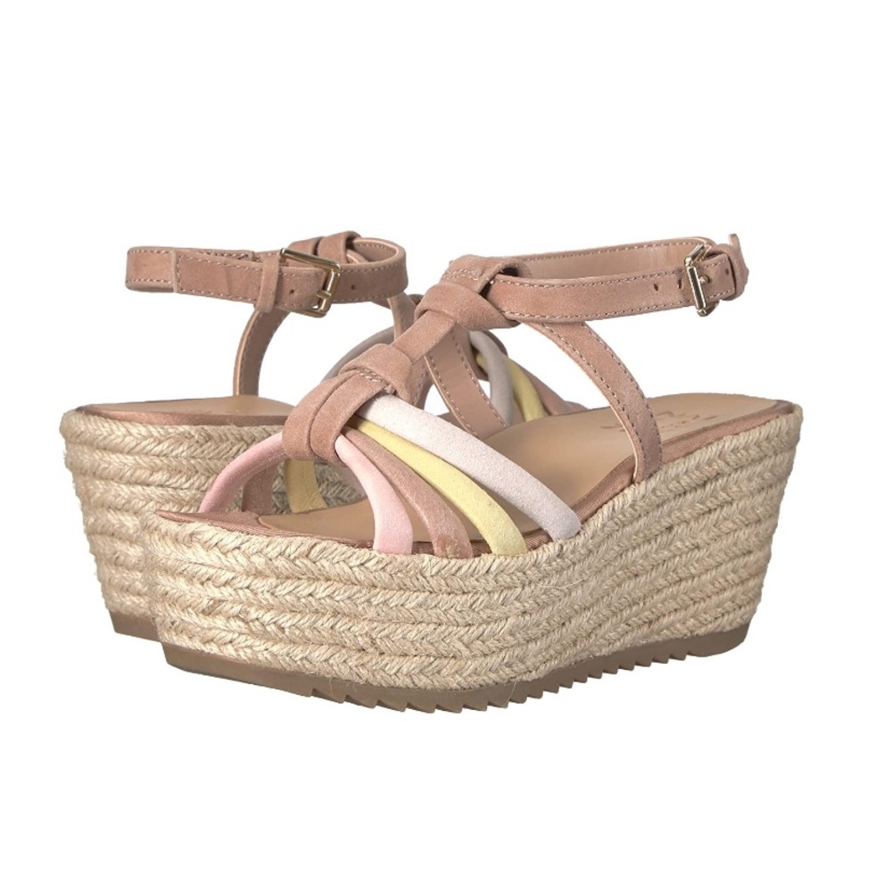 NWT Naturalizer Odina Women’s Espadrille Wedge Platform Ankle Strap Sandals Sz 8